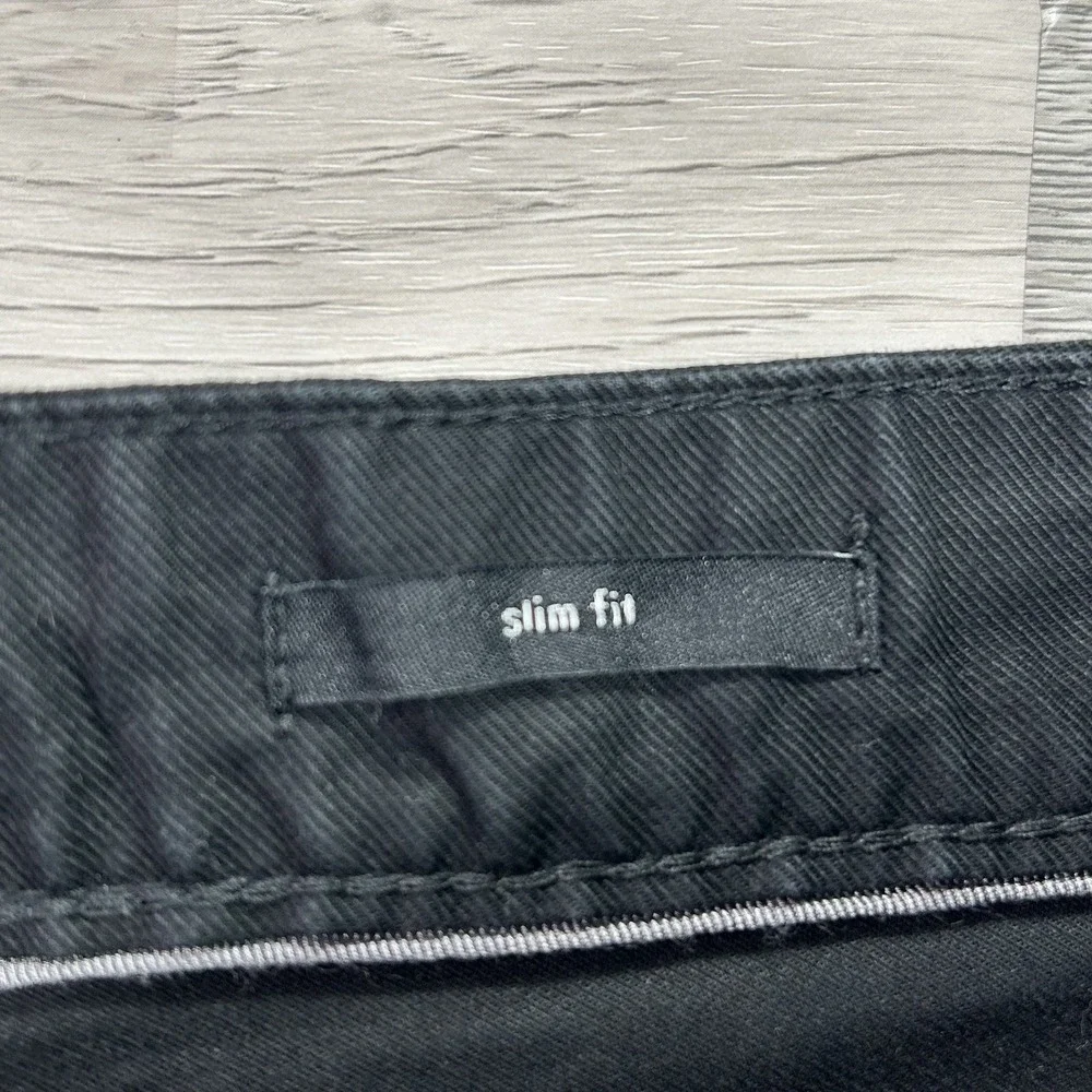 Calvin Klein Pants Mens‎ 34x34 Black Slim Stretch Chino Straight Leg Casual